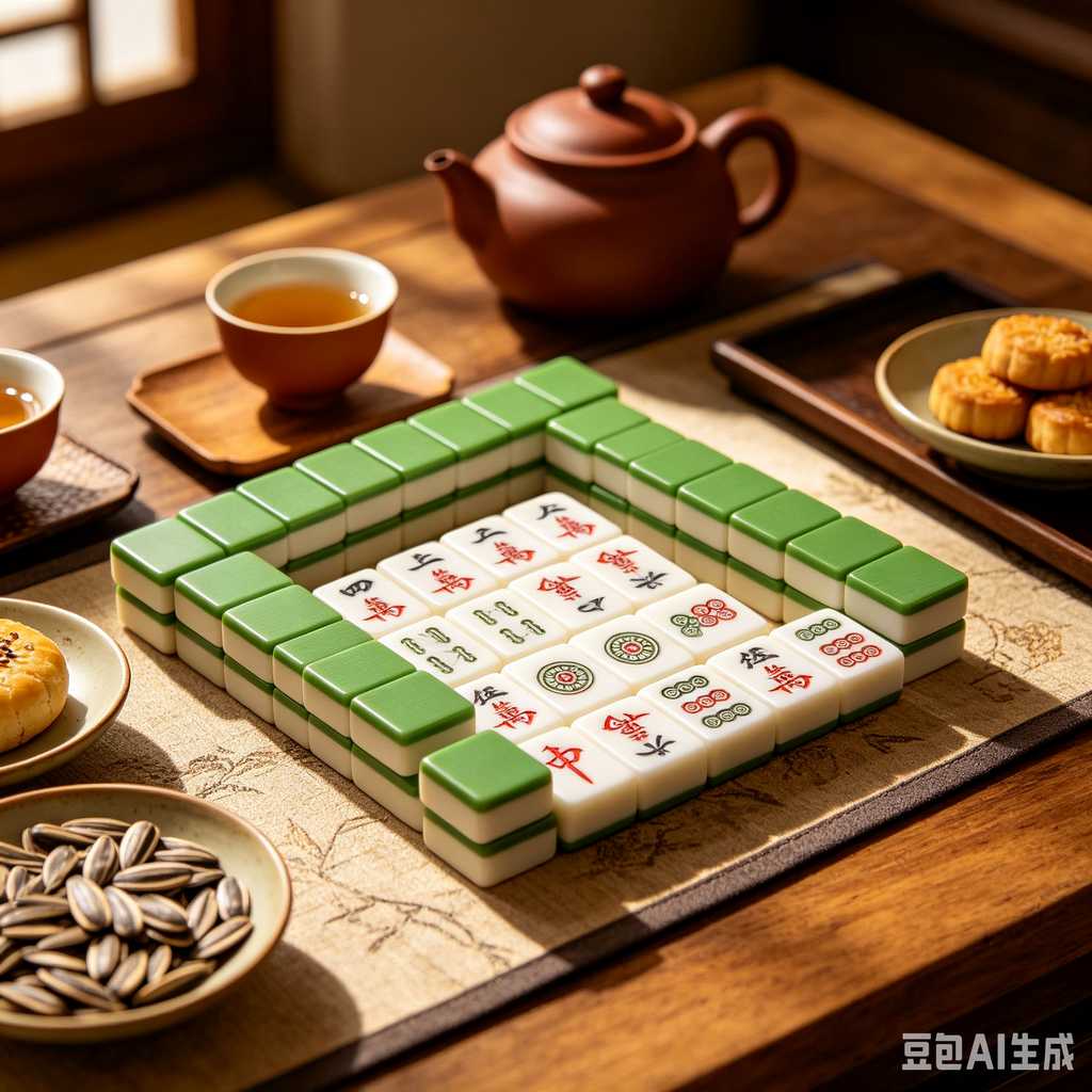 colored mahjong tile racks